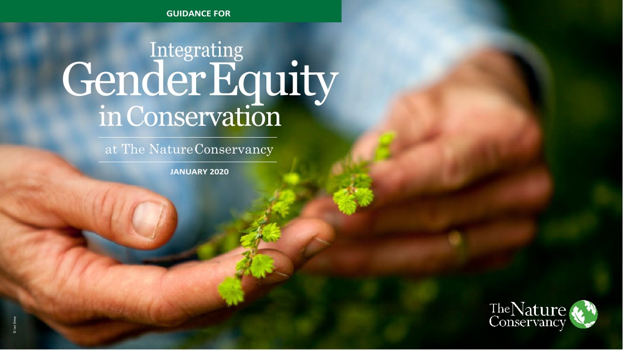 Cover of Integrating Gender Equity in Conservation.