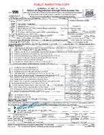 Screenshot of IRS form 990.