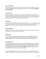 First page of supplier terms and conditions document.