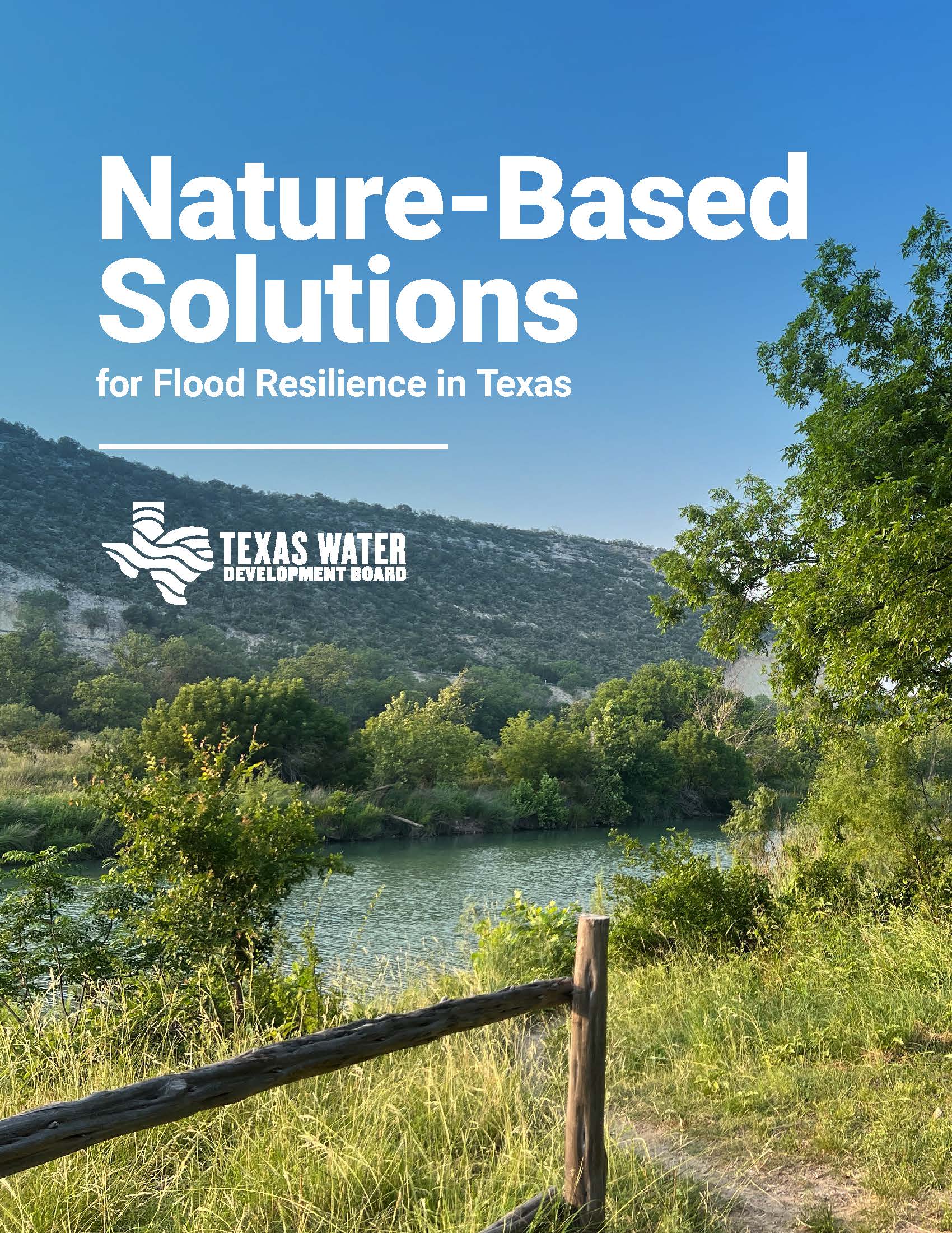 Cover of the Nature-Based Solutions for Flood Resilience in Texas Guidance Manual.