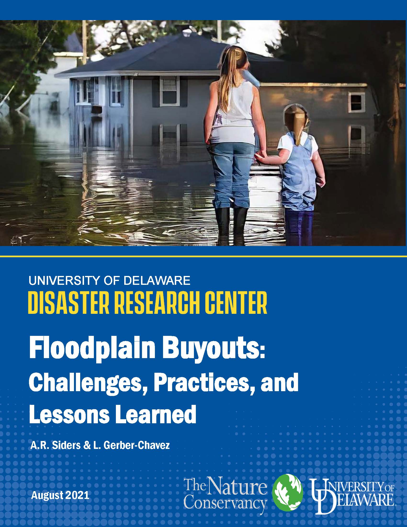 Cover of a report for Floodplain Buyouts.