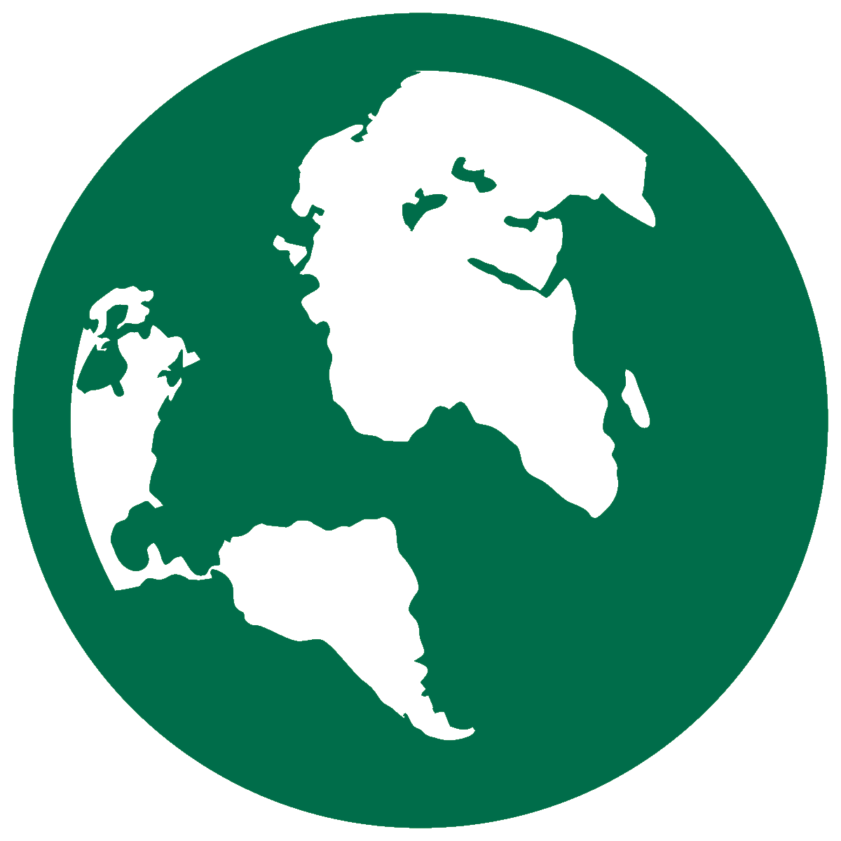 Icon of a green globe.