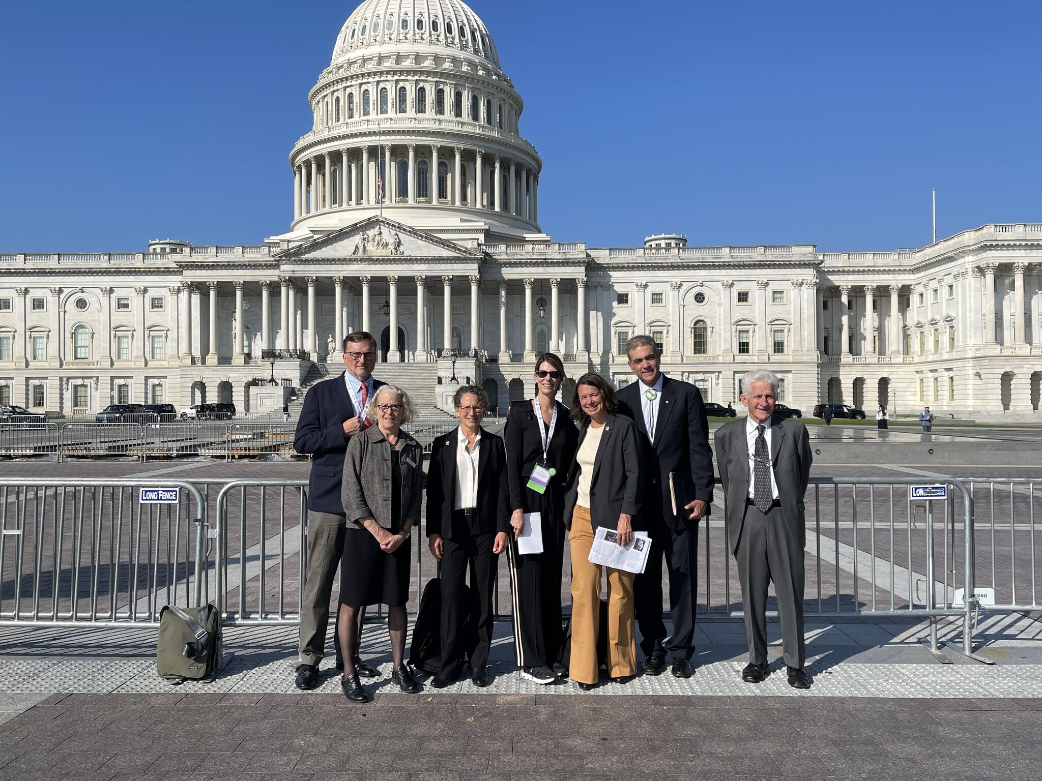 TNC in CO colleagues and trustees stand in front of the US Capitol.