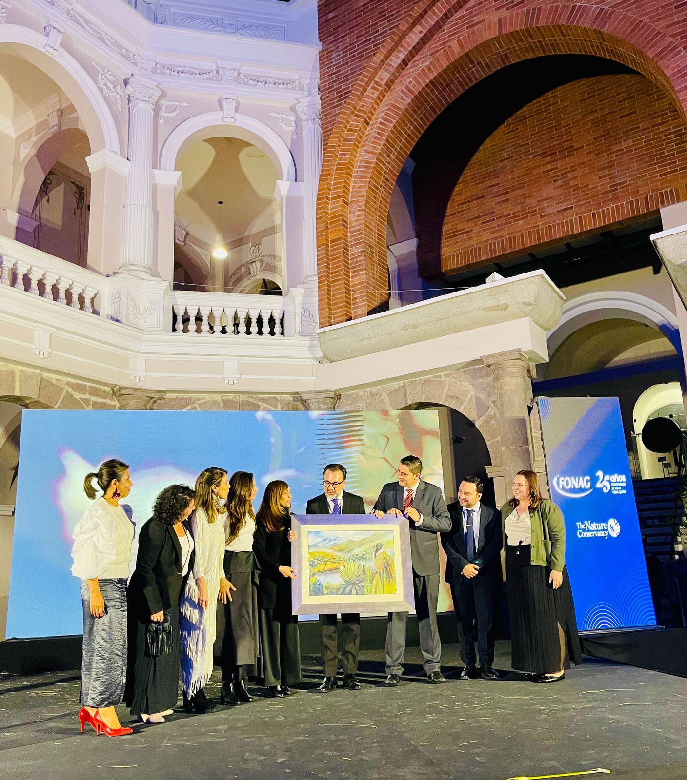 Celebración del 25° aniversario del FONAG en Quito, Ecuador. 