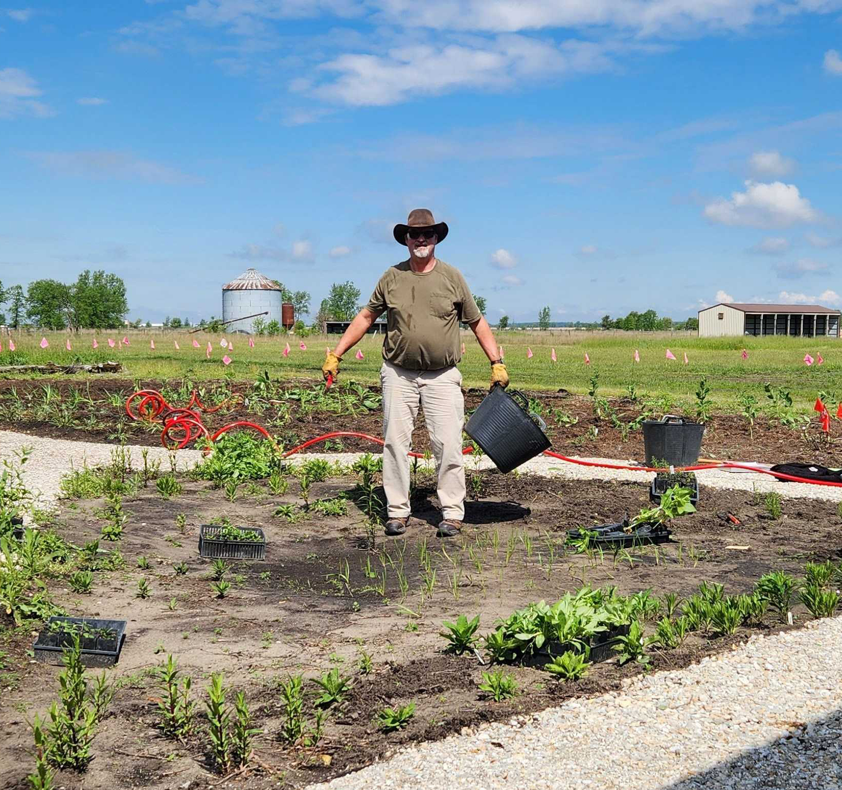 TNC volunteer Marc Meijer at Kankakee Sands.