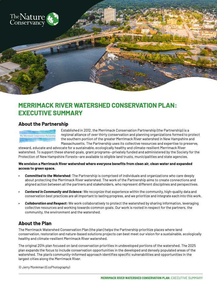 Cover of Merrimack Plan Executive Summary
